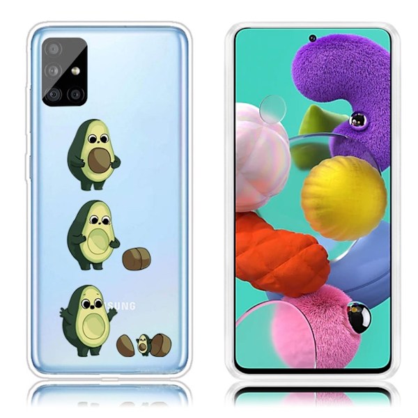 Deco Samsung Galaxy A51 skal - Avokado multifärg