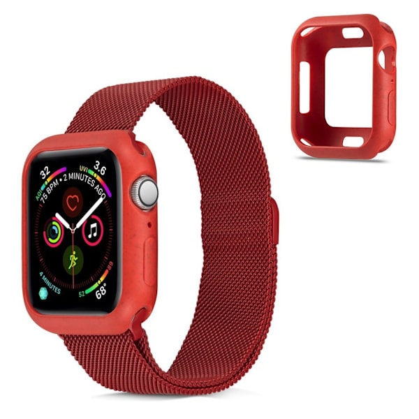 Apple Watch Series 5 44mm holdbart etui - Rød Red