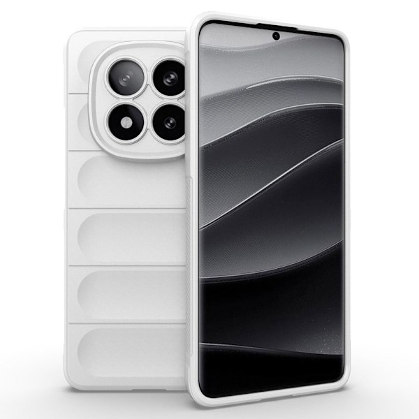 Mjukt greppformat Xiaomi Redmi Note 14 Pro Plus 5G skal - Vit Vit