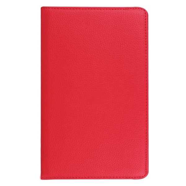 Huawei Mediapad T3 8.0 Litchi Tekstur PU Lær Flip Etui - Rød Red