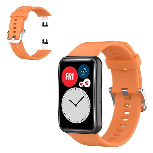 Huawei Watch Fit silikone rem - orange Orange