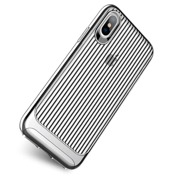 USAMS iPhone X business suojakuori - Hopea Silver grey
