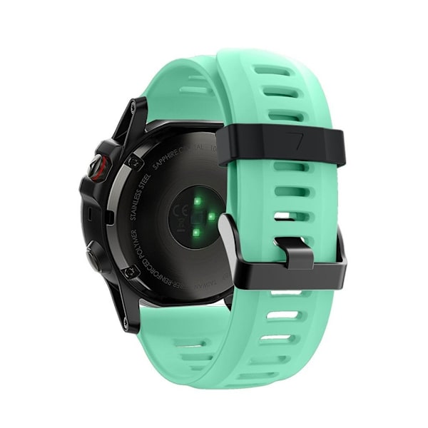 Garmin Fenix 5X / Fenix 3 silikoninen ranneke - Vaaleanvihreä Green