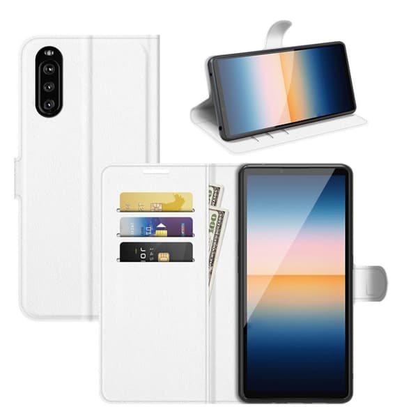 Classic Sony Xperia 10 III Läppäkotelo - Valkoinen White