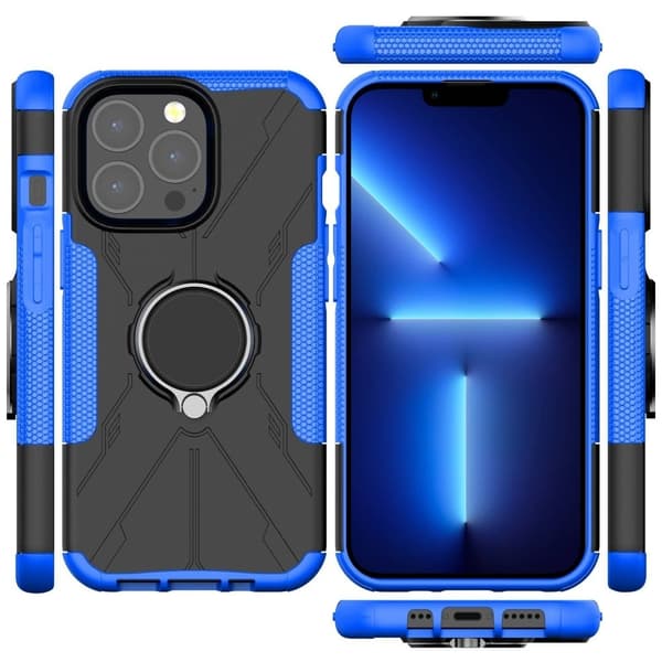 Magneettikannatin iPhone 13 Pro Max -puhelimelle - Sininen Blue