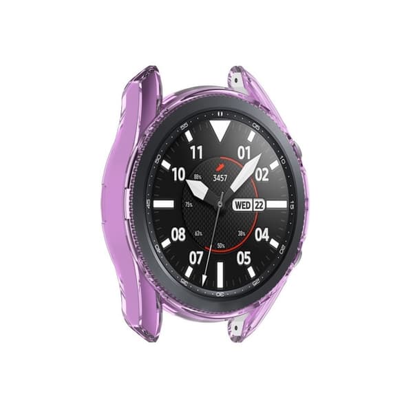 Samsung Galaxy Watch 3 (41mm) holdbart etui - Gennemsigtig Lilla Purple