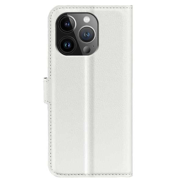 Classic iPhone 15 Pro Flippetui - Hvit White