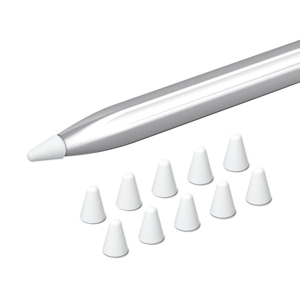 10 st Huawei M-Pencil (2:a) pennspetsskydd i silikon - Vit Vit