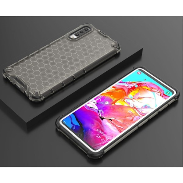 Bofink Honeycomb Samsung Galaxy A70 cover - Sort Blue