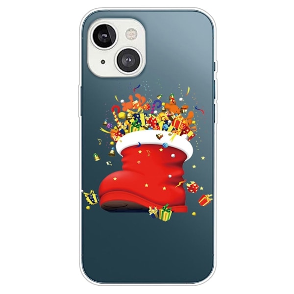 Juleveske til iPhone 14 - Julestrømpe Red