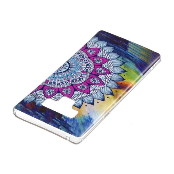 Samsung Galaxy Note 9 mobilskal silikon självlysande tryckmönster - Mandala blomma multifärg