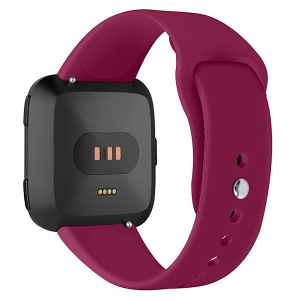 Fitbit Versa Lite silikoneurrem - størrelse: S / vinrød Red