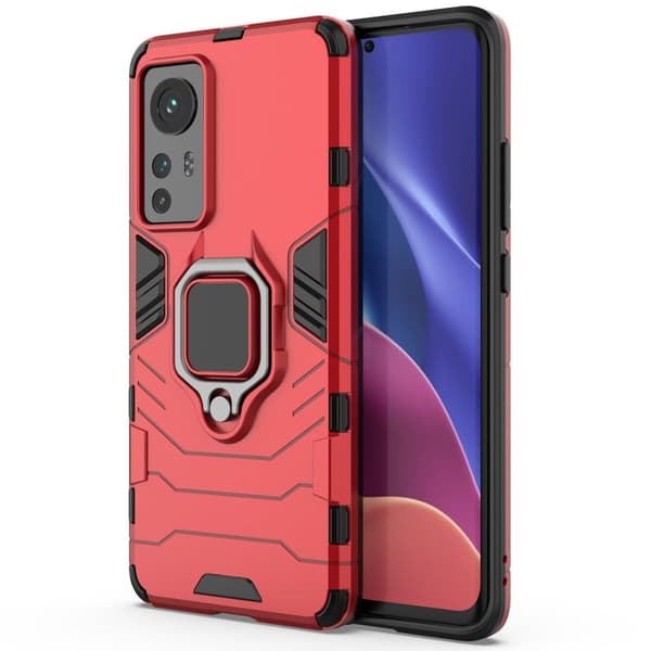 Ringskyddsfodral - Xiaomi 12 - Röd Röd