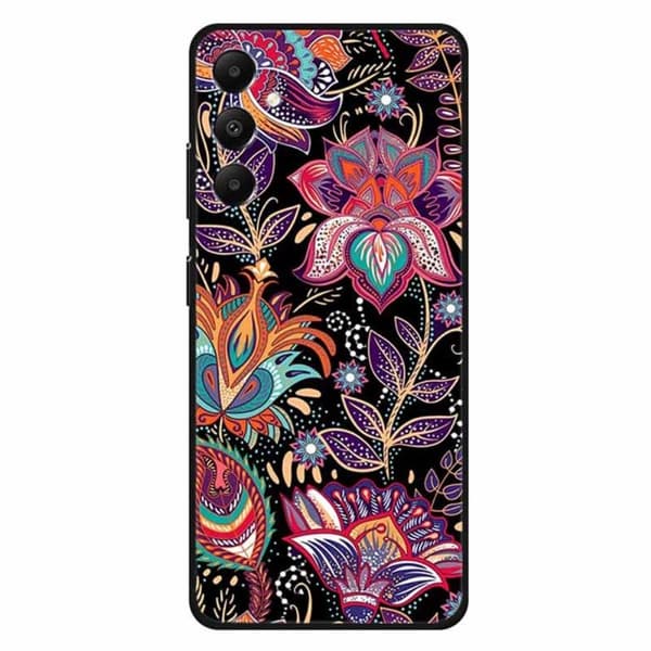 Imagine Samsung Galaxy A05s cover - Lilla Bladblomst Purple