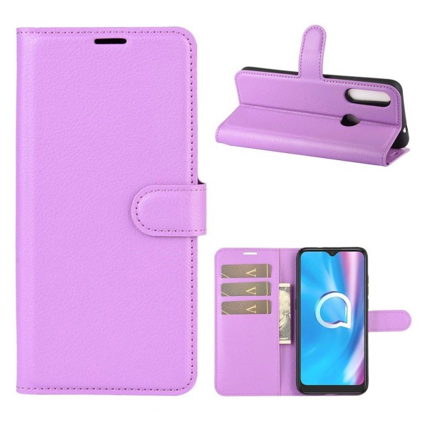 Classic Alcatel 1s (2020) Flip Etui - Lilla Purple