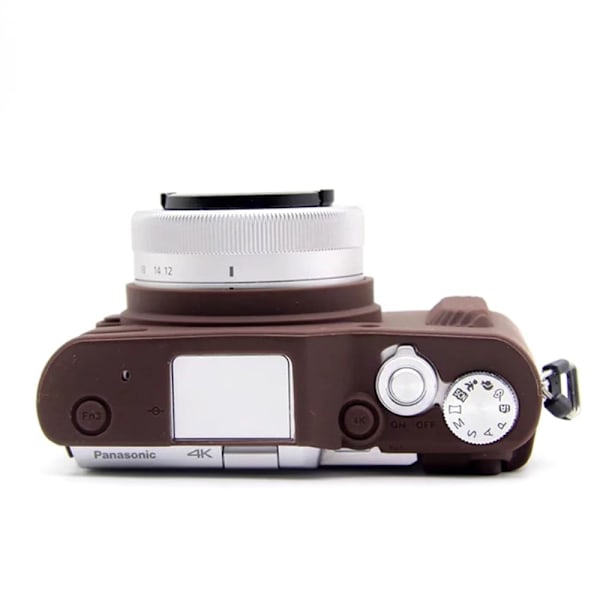 Panasonic Lumix DC-GF10 / GF9 silikonöverdrag - Kaffe Brun