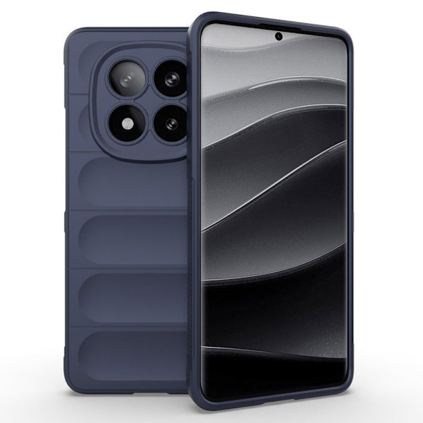 Mjukt greppformat Xiaomi Redmi Note 14 Pro Plus 5G skal - Mörkblå Blå
