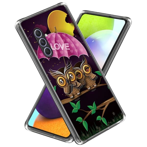 Deco Samsung Galaxy A54 kotelot - Pöllö Pari Pink