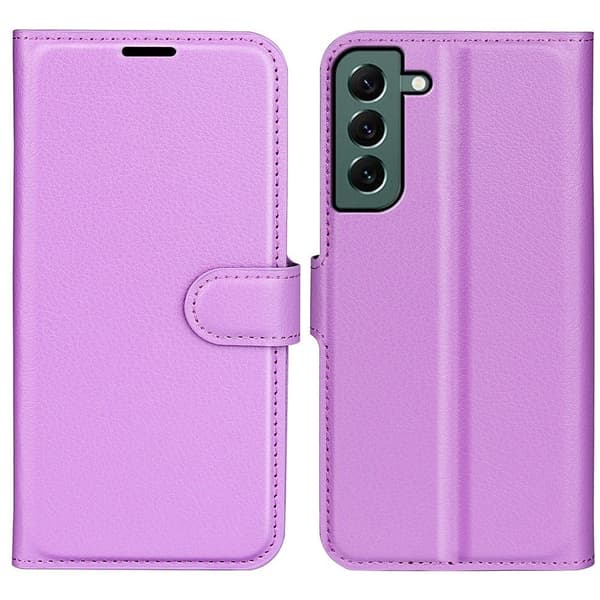 Klassisk Samsung Galaxy S23 Plus Flip Etui - Lilla Purple
