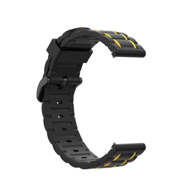 Fitbit Versa / 2 / Lite wavy silicone watch band - Yellow Yellow