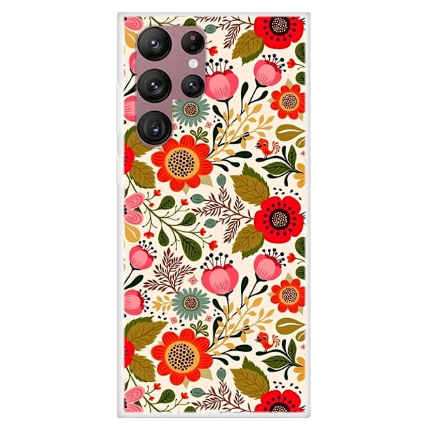 Deco Samsung Galaxy S22 Ultra skal - Färgglada Blommor multifärg