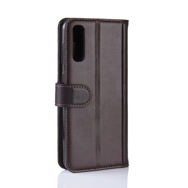 Samsung Galaxy A50 genuine split nahkainen suojakotelo - Ruskea Brown