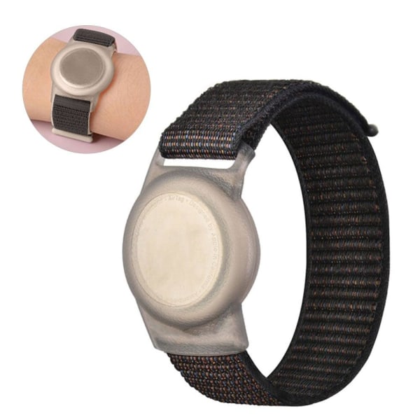 AirTags nylon TPU loop wrist strap - Black / Size: L Svart
