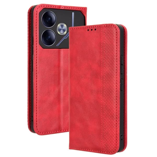 Bofink Vintage Tecno Pova 6 læderetui - Rød Red