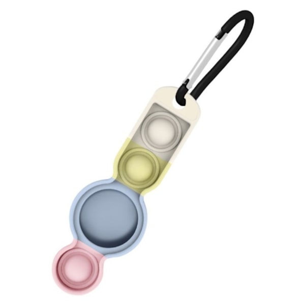 AirTags push fidget bubbel leksak design silikonfodral - Rosa / Blå multifärg