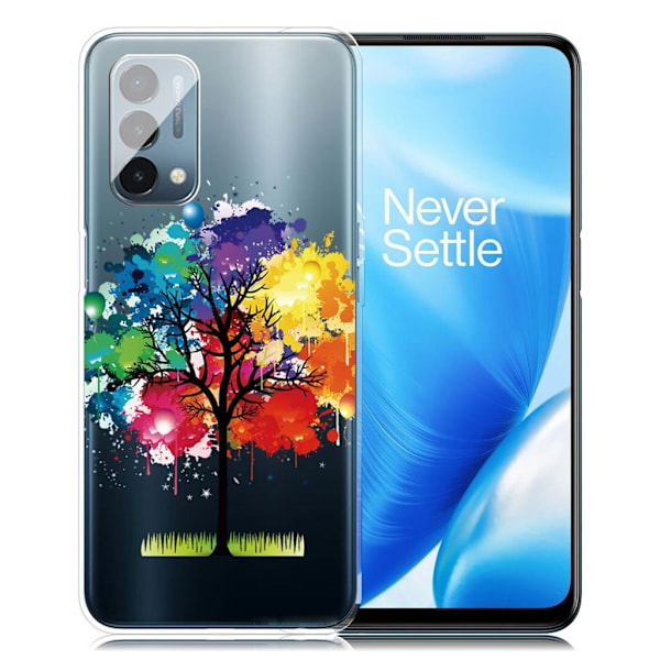 Deco OnePlus Nord N200 5G Suojakotelo - Värikäs Puu Multicolor