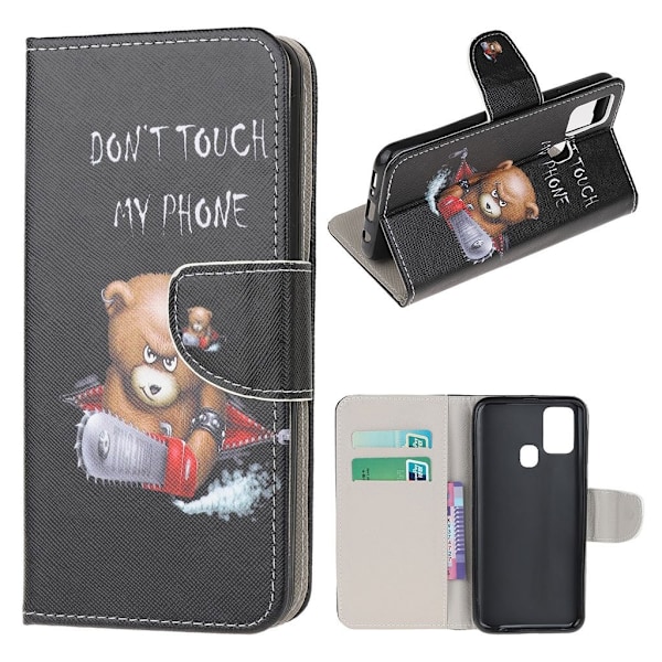 wonderland OnePlus Nord N100 flip etui - bjørn Brown