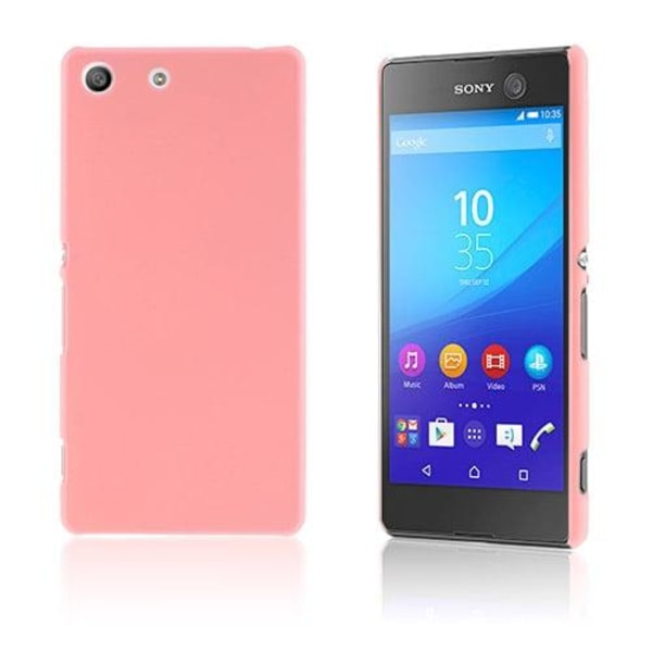 Gummerad Hårt Plast Skal (Rosa) för Sony Xperia M5 E5603 / M5 Dual E5633 Rosa