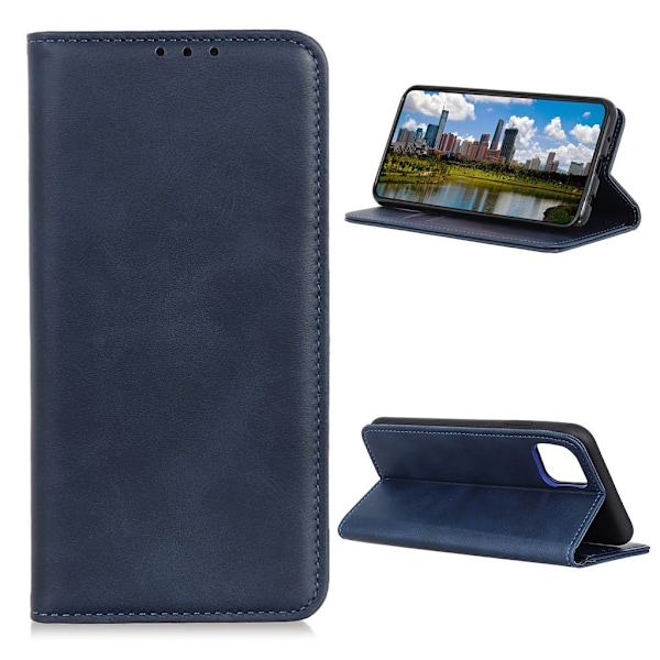 Wallet-style ægte Læder Flipcase til Xiaom Mi 11 - Blå Blue