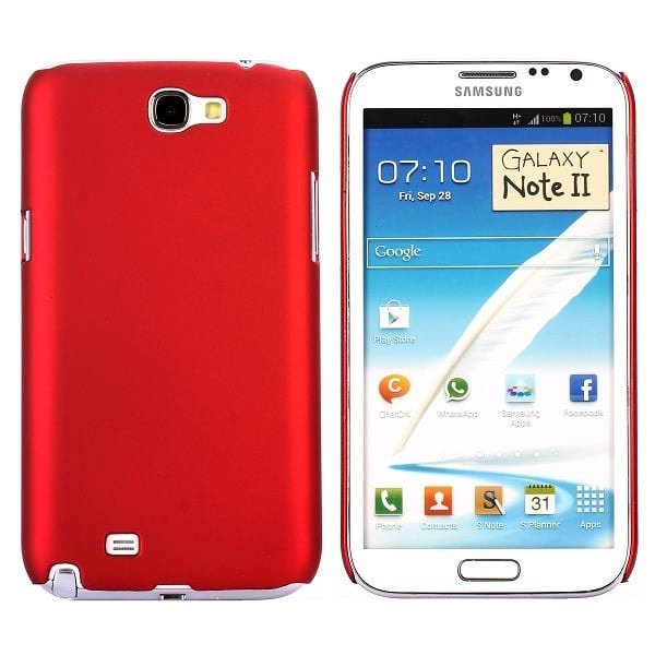 Hard Shell (Punainen) Samsung Galaxy Note 2 Suojakuori Red
