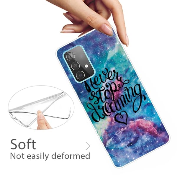Deco Samsung Galaxy A73 Etui - Never Stop Dreaming Multicolor