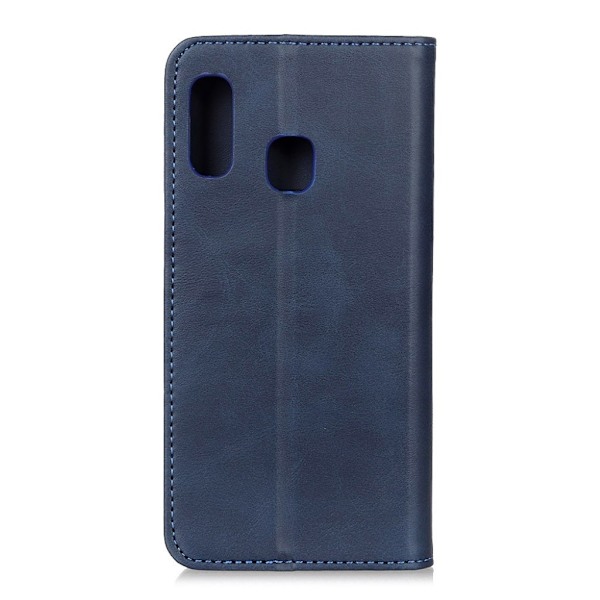 Samsung Galaxy A20e jaettu nahkakotelo - Sininen Blue