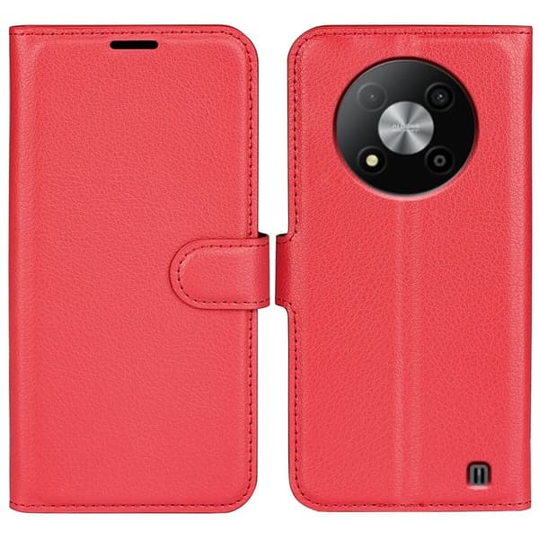Klassisk ZTE Blade A73 5G flip etui - Rød Red