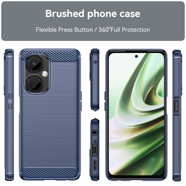 Carbon Flex OnePlus Nord CE 3 skal - Blå Blå