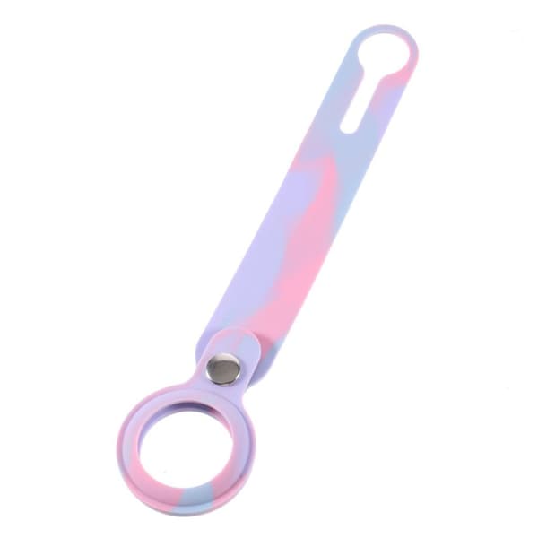 AirTags värikäs silikonisuojus - Violetti / Pinkki Multicolor