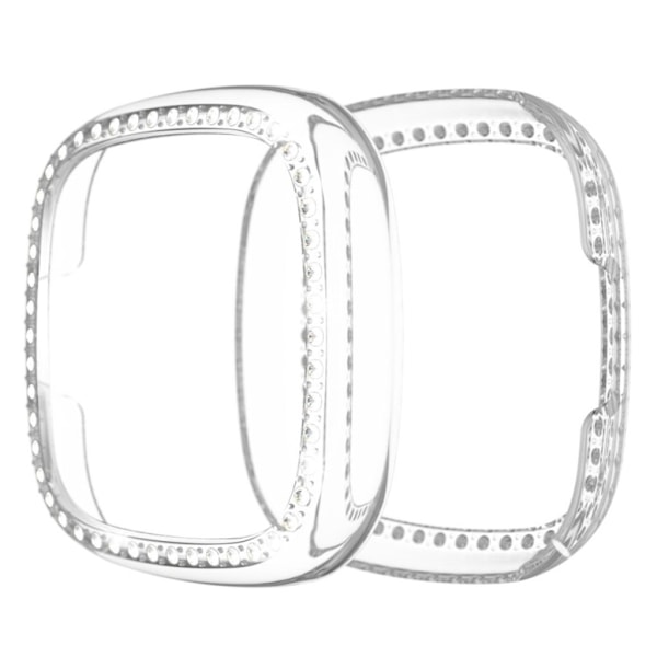 Fitbit Versa 3 / Sense snygg strassram - Transparent Transparent