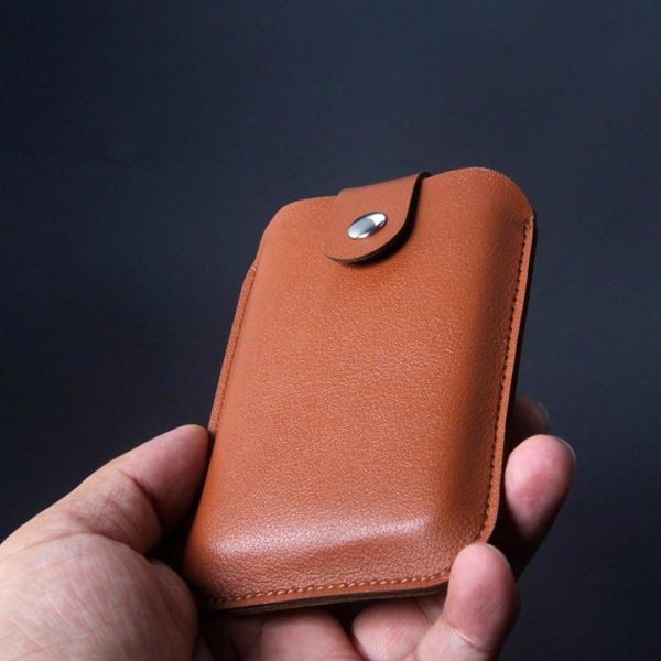 Apple MagSafe Power Bank leather case - Black Svart