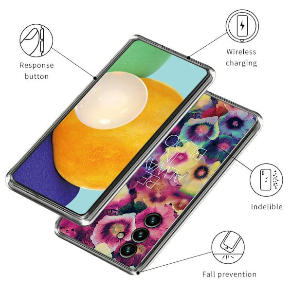 Deco Samsung Galaxy A24 4G Etui - Farverig Blomster Multicolor