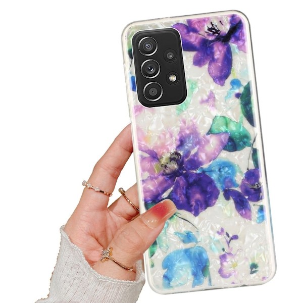Deco Samsung Galaxy A33 5G Suojakotelo - Ink Flowers Multicolor