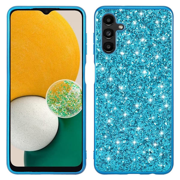 Glitter Samsung Galaxy A55 deksel - Blå Blue
