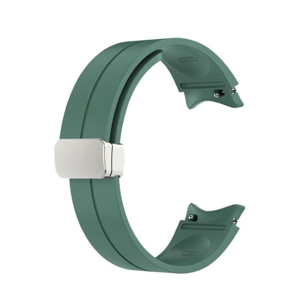 Samsung Galaxy Watch 5 / 5 Pro / 4 / 3 klockarmband i silikon - Mörkgrön Grön