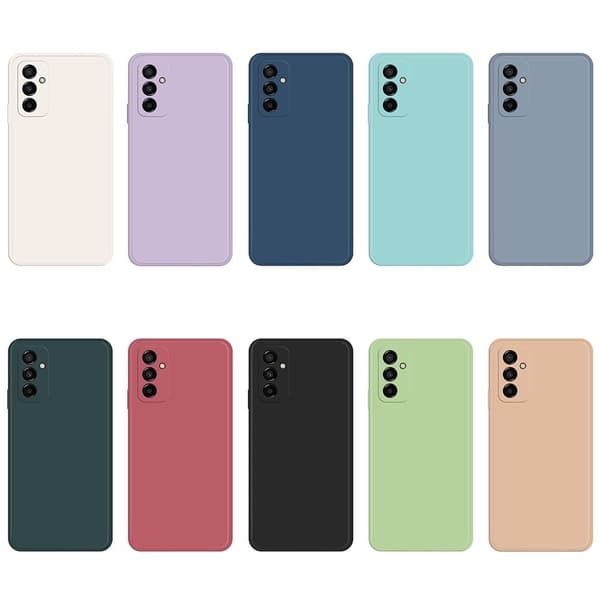 Avfasat gummerat droppskydd för Samsung Galaxy M23 / F23 - Beige Brun