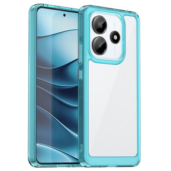 Xiaomi Redmi Note 14 5G smart telefonskal i akryl - Transparent Blå Blå