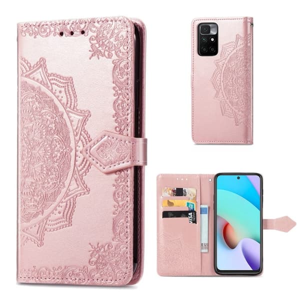 Mandala Xiaomi Redmi 10 Flippetui - Rose Gull Pink
