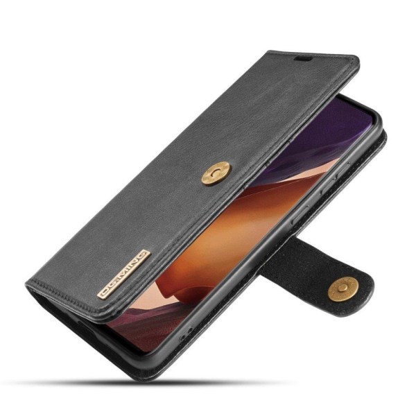 DG.MING Samsung Galaxy Note 20 Ultra 2-in-1 lompakkokotelo - Musta Black