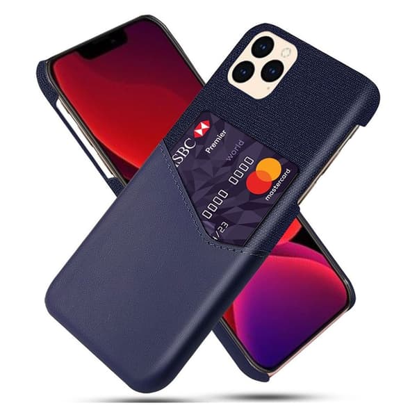Bofink iPhone 12 Pro / iPhone 12 skal med korthållare - Blå Blå